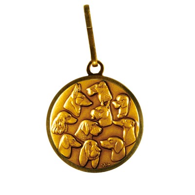 Zipper Pull with 1" Event- Dogs