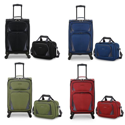 Traveler's Choice® FORZA Softside Expandable Wheeled Carryon Spinner 2 Piece Luggage Set